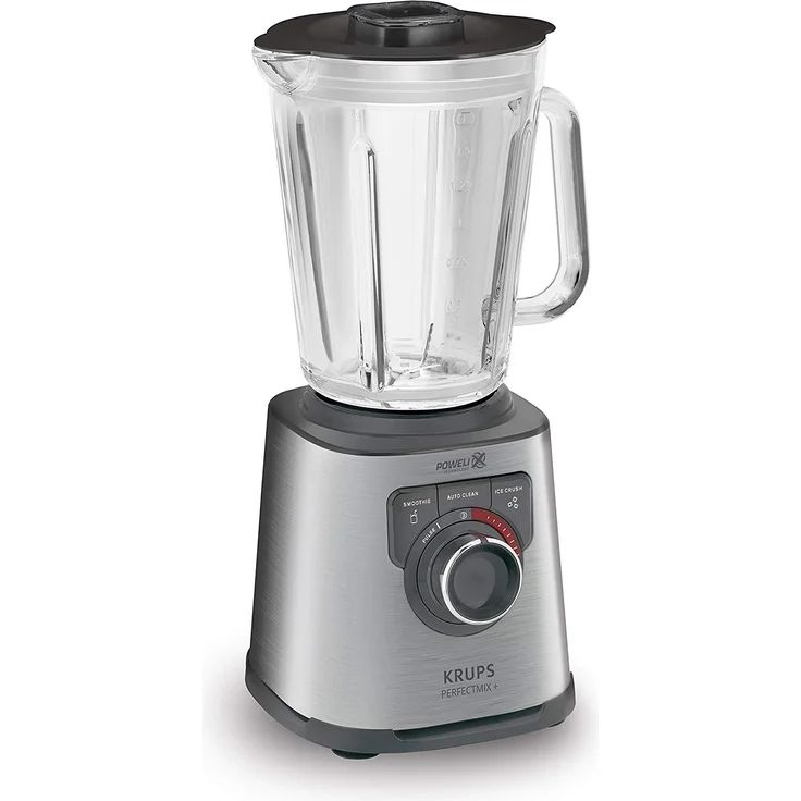 Krups KB403D Perfectmix+ Hochleistungsstandmixer, 1.200W, 28.000 UpM, 2L Glasbehälter, 3 Programme, Powelix- Technologie, dunkelgrau – Bild 3