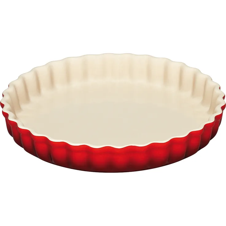 Le Creuset Tarte-Form, Ø 28 cm, Steinzeug, Kirschrot