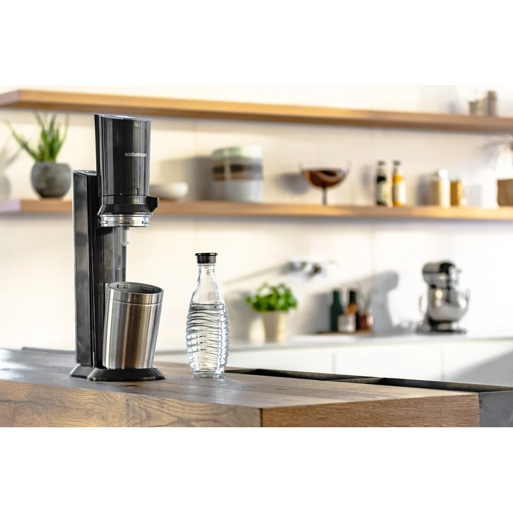 SodaStream Crystal 2.0 titan Wassersprudler inkl. 3 Glaskaraffen (Füllmenge: 0,6 Liter) - Preisvergleich – Bild 7