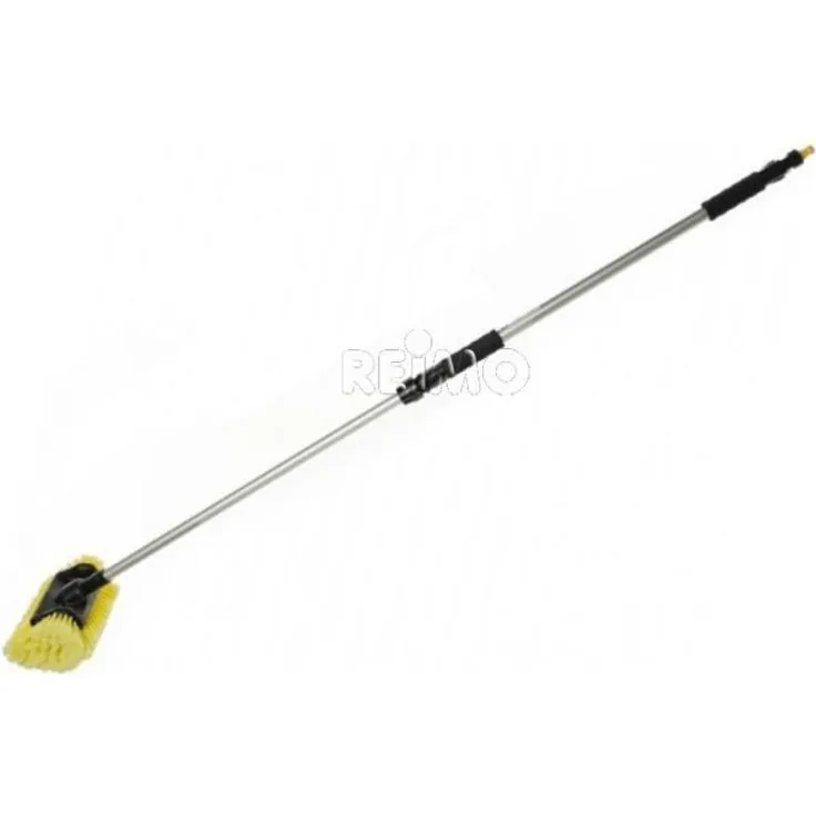 Waschbürste mit Teleskopstiel und seitlichen Borsten