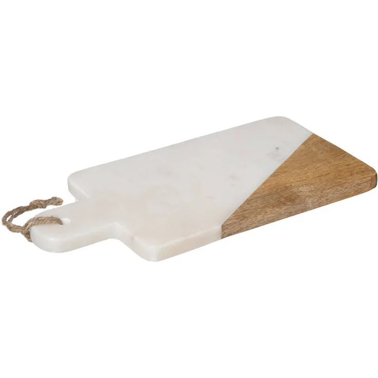 Schneidebrett GEOM HYGGE5 x 30 cm, Marmor weiß