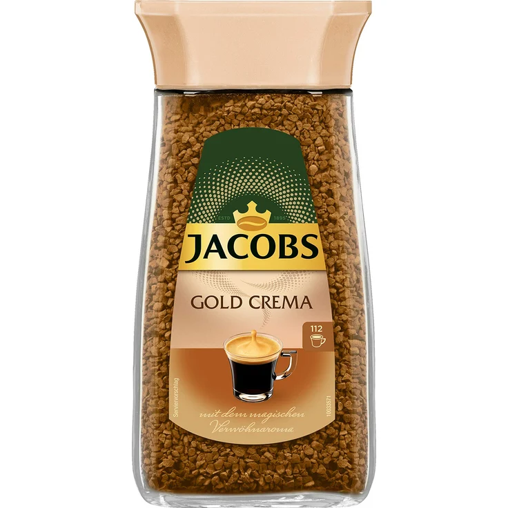 Jacobs löslicher Kaffee Gold Crema, 1 x 200 g Instant Kaffee – Bild 1