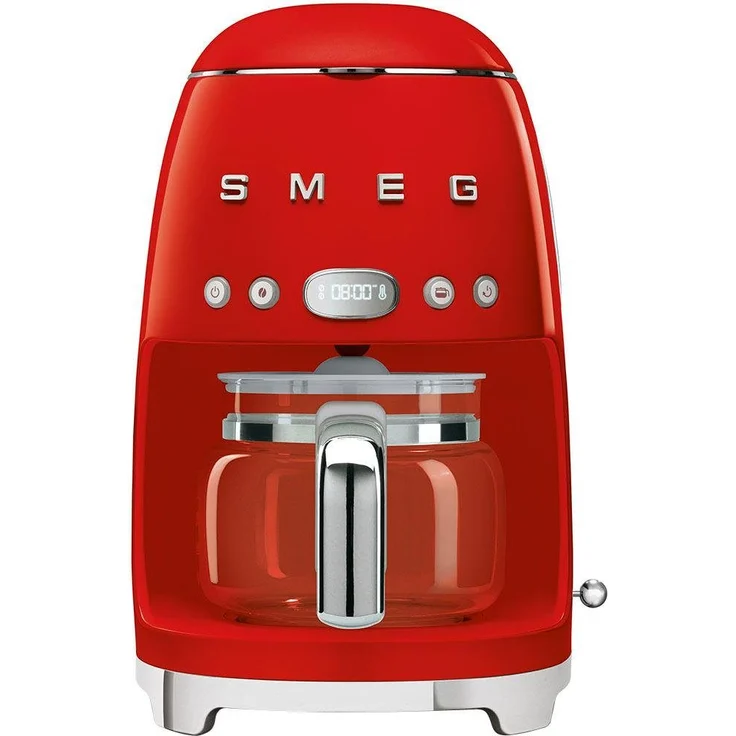 Smeg DCF02RDEU Filterkaffeemaschine, Glaskanne, rot – Bild 1