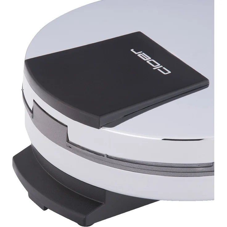 Cloer 185 Waffelautomat für kuchenartige Waffeln - 930 W-Waffelgröße 16 cm-schwere Backplatten-optische und akustische Fertigmeldung-Edelstahlgehäuse, Edelstahl, edelstahl poliert – Bild 6
