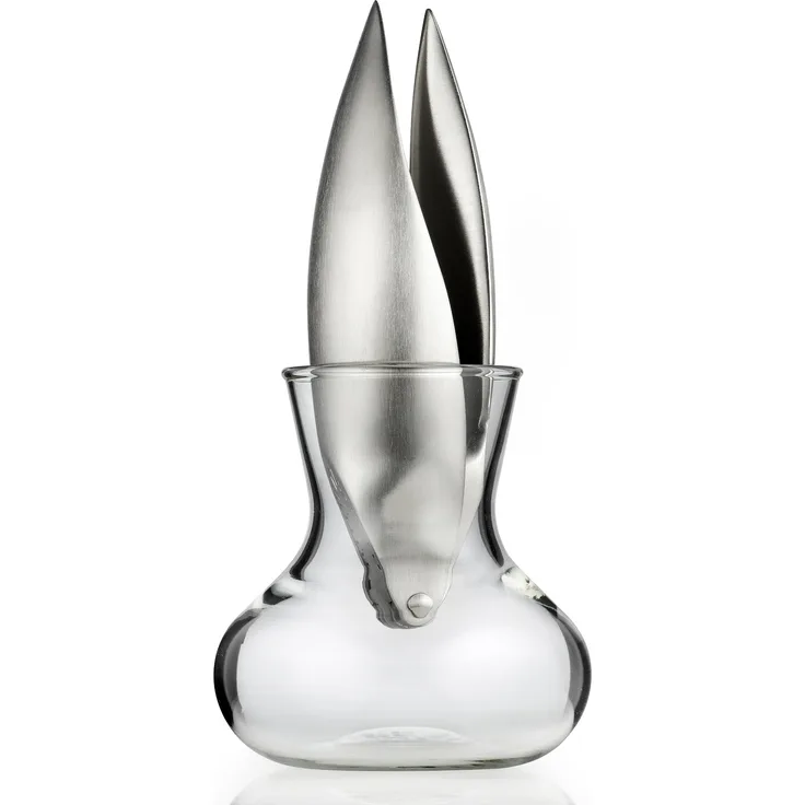 EVA SOLO Magnetyczna podkładka pod gorące naczynia Kolor Flame, Edelstahl, Silber, 10,5 x 10,5 x 22,3 cm