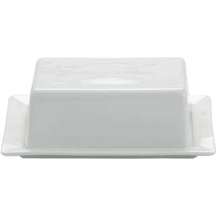Maxwell & Williams Kitchen Butterdose, Porzellan, Weiß, 16 x 13 x 5 cm