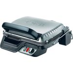 Tefal GC3060 3in1 Kontaktgrill mit Überback-Funktion, 2000W, doppelte Grillfläche wenn aufgeklappt als Tischgrill-BBQ, auch für Sandwich, Steak, Panini, regelbarer Thermostat, antihaftbeschichtet, silber
