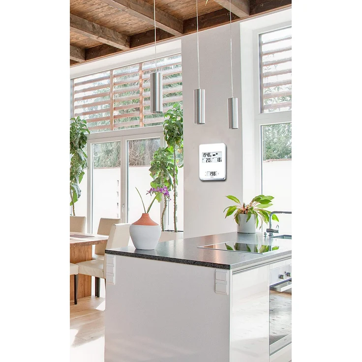 Beurer KS 80 Küchenwaage (5 in 1 Waage mit integrierter Wetterstation, Uhrzeit, Weckfunktion und Timer) – Bild 4