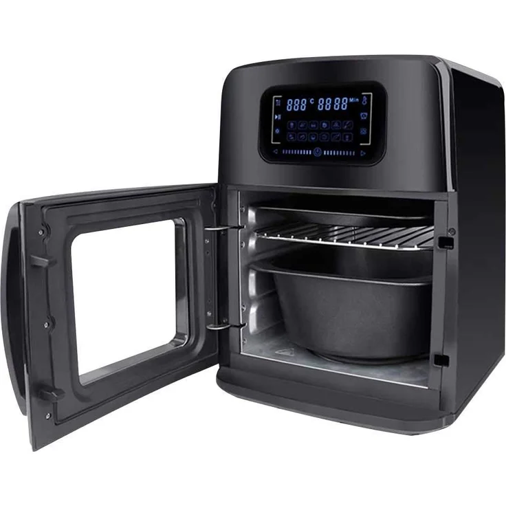 Bakaji 2832412 Heißluft-Fritteuse Airfryer, LED-Display, 12 Programme, Temperatureinstellung, Leistung 1800 W, 12 l – Bild 1