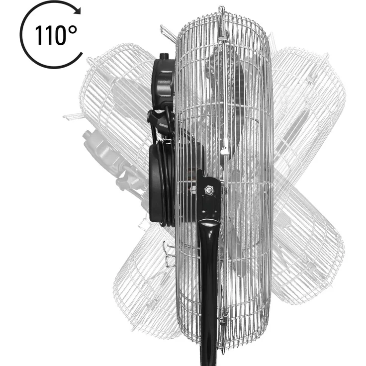 Trotec TVM 18 S Standventilator, 120 W Leistung, Durchmesser 43 cm, Chrom (1510006061) – Bild 2
