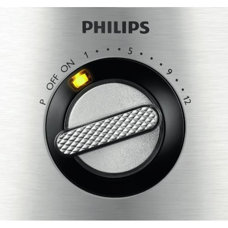 Philips HR7778-00 Küchenmaschine (1.300 Watt, inkl. Knethaken, Entsafter, Standmixer und Zitruspresse) schwarz-silber  – Bild 3