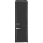 Exquisit RKGC250-70-H-160E Kühl-Gefrierkombination, freistehend, mattschwarz, LED, Breite 54.5 cm, Energieklasse E