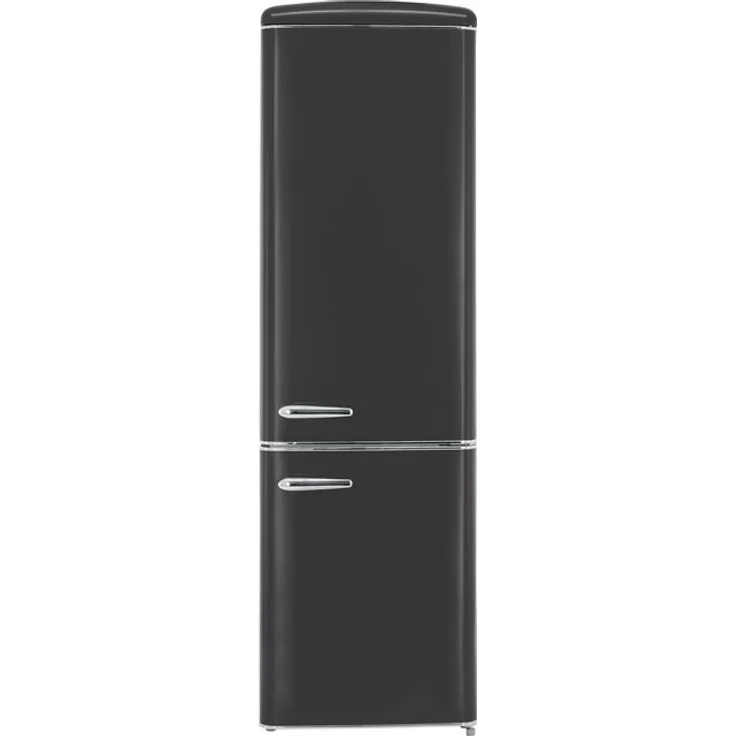 Exquisit RKGC250-70-H-160E Kühl-Gefrierkombination, freistehend, mattschwarz, LED, Breite 54.5 cm, Energieklasse E – Bild 1