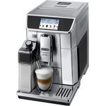 De'Longhi PrimaDonna Elite Experience ECAM 656.85.MS Kaffeevollautomat mit Milchsystem und integriertem Mahlwerk, Cappuccino auf Knopfdruck, 4,3 Zoll Farbdisplay, App-Steuerung, Trinkschokoladenfunktion, Edelstahlfront, silber