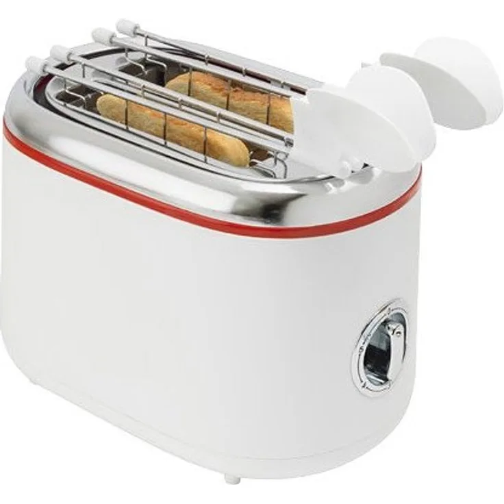 Ardes Tosto Cromo Toaster weiß, rot und Chrom, 850