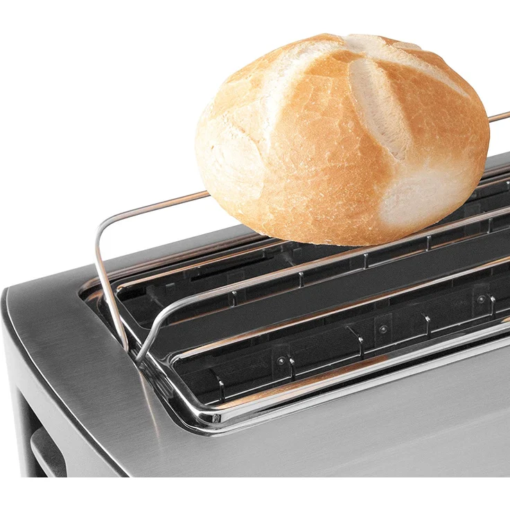 Gastroback 42398 Design Toaster Pro 4S, 4-Scheiben, intergrierter Brötchenaufsatz, 9 Bräunungsstufen, LED-Countdown-Anzeige,1.500 Watt, Edelstahl matt gebürstet – Bild 4