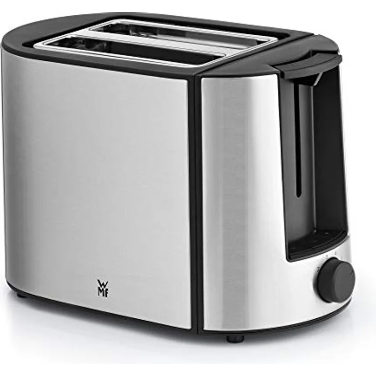 WMF Bueno Pro Toaster, 870 W, Doppelschlitz, Brötchenaufsatz, 6 Bräunungsstufen, Edelstahl, silber-schwarz – Bild 1