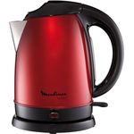 Moulinex BY5305 Wasserkocher Subito 1.7 l, 2400 Watt, metallic-rot