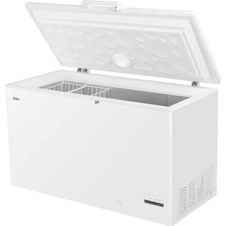 Haier HCE321T Gefriertruhe, freistehend, weiß, Schnellgefrieren, Breite 141 cm, Energieklasse D – Bild 2