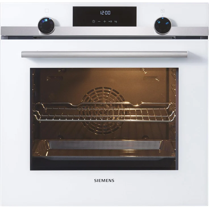 Siemens HB517ABW0, Backofen, A, Einbau, Breite 60 cm, Netzbetrieb, Volumen 71 l, Timer, beleuchtete Drehknebel, weiß – Bild 4