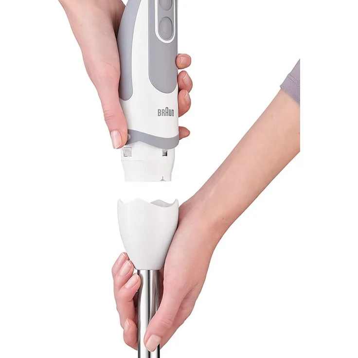 Braun MultiQuick 5 Vario MQ 5235WH Pürierstab mit abnehmbarem Edelstahl Mixfuß mit POWERBell Plus Technologie zum Pürieren ganzer Zutaten, 21 Geschwindigkeiten, inkl. 3-teiliges Zubehör Set, 1000 Watt, weiß – Bild 6