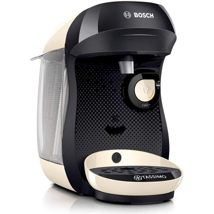 Bosch TAS1007 Tassimo Happy Kapselmaschine, über 70 Getränke, vollautomatisch, geeignet für alle Tassen, kompakte Größe, 1400 Watt, creme – Bild 1