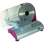 Ohmex OHM-Mary-Elektro-Allesschneider, 200 W, Leistung 230 V ~ 50 Hz, Klinge 220 mm, Schnittleistung 120 x 150 mm, 200 W, silberfarben