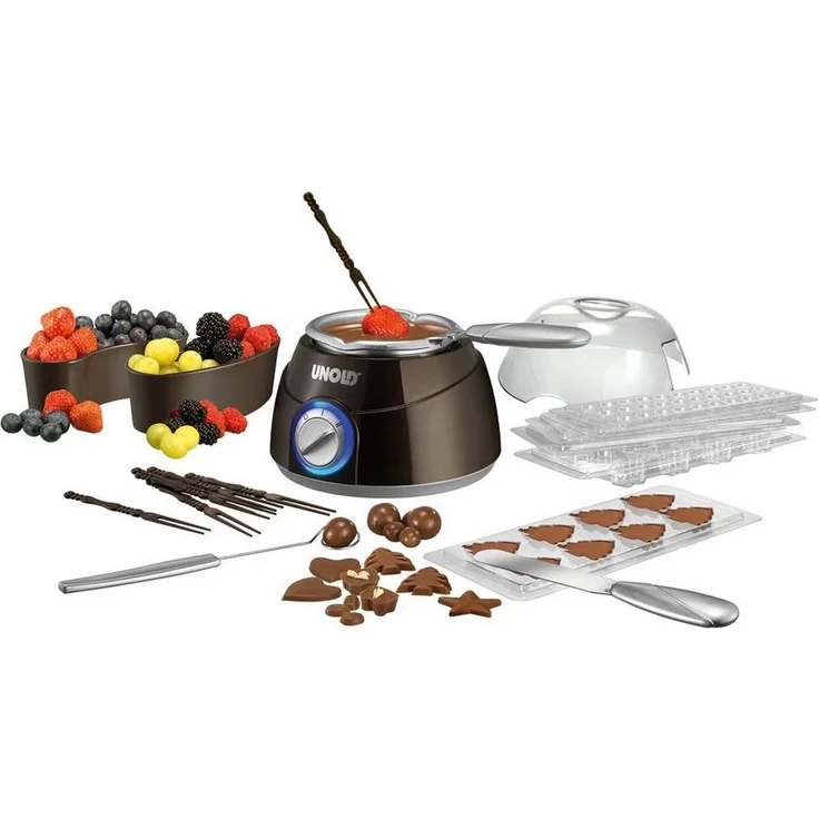 UNOLD CHOCOLATIER, Schmelztopf, Gießformen, Zubehör, 2 Heizstufen, Kuvertüre, 48667 – Bild 4