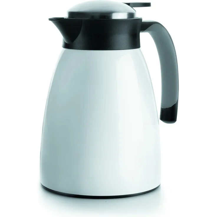 LACOR Weiss Thermo KRUG DIE 1 L, Edelstahl, White, 16 x 16 x 22 cm