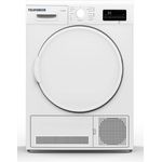 Telefunken T-11-300-W Telefunken T11300W, Kondenstrockner, B, Fassungsvermögen 7 kg, Standgerät, Breite 59,6 cm, Wäschetrockner mit Automatik, 15 Programme