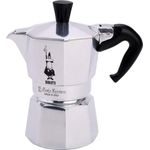 Bialetti Moka Express Espressokocher, Aluminium, metallic, 2 Tassen 