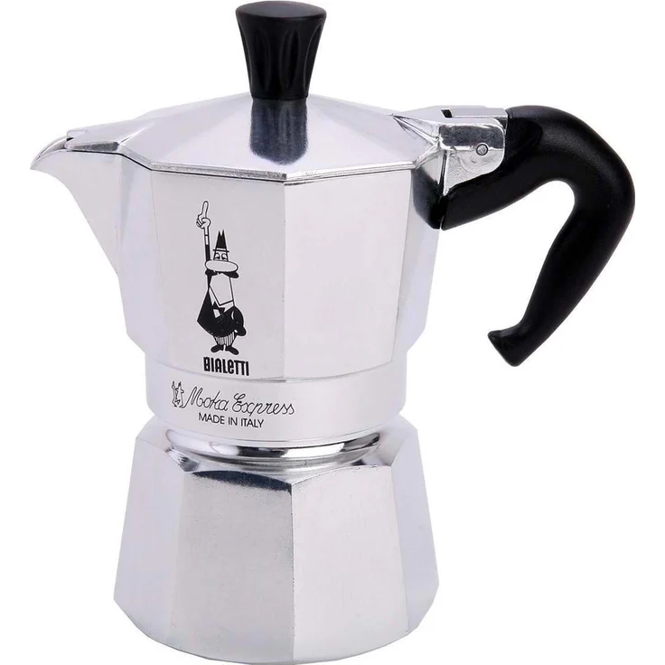 Bialetti Moka Express Espressokocher, Aluminium, metallic, 2 Tassen  – Bild 1