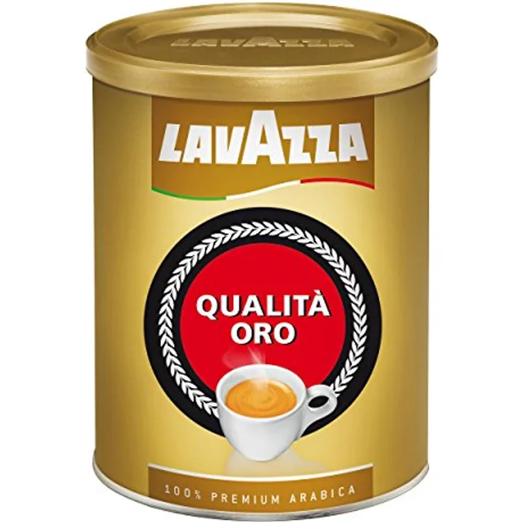 Lavazza Kaffee Qualita Oro, Espresso Arabica Röstkaffee, Bohnenkaffee Gemahlen, 250g Dose