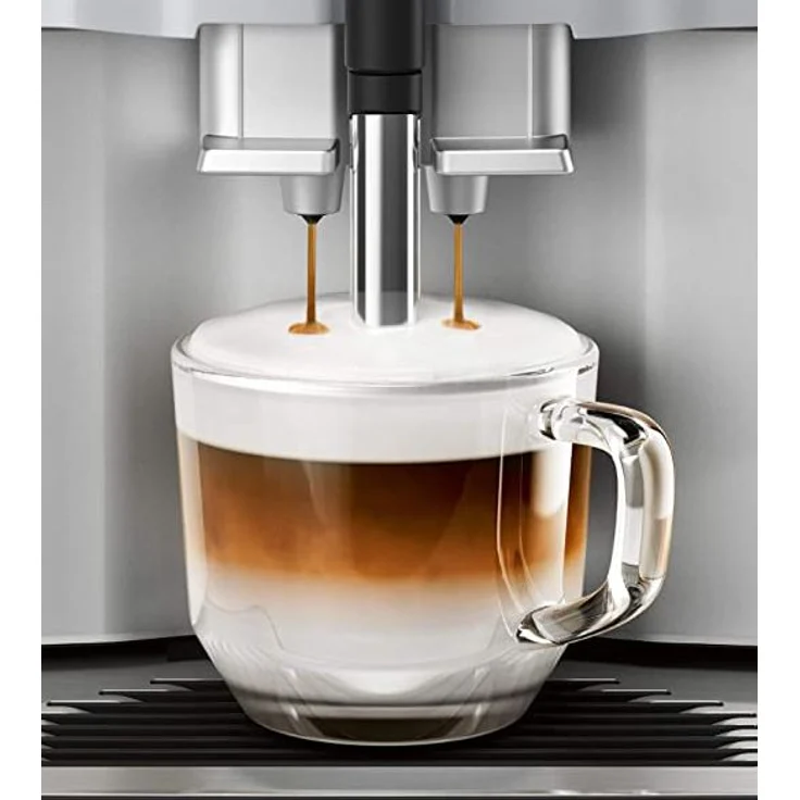 Siemens EQ.300 Kaffeevollautomat TI353501DE mit integriertem Mahlwerk, kompakte Größe, einfache Bedienung, 1.300 Watt, silber – Bild 2