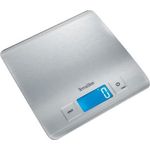 Terraillon 12574 Küchenwaage mit Tara-Funktion, Flüssigkeitsanzeige, silber