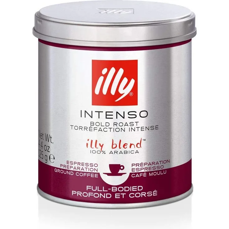 illy Kaffee, Gemahlener Espresso Intenso, intensive Röstung - 1 Dose zu 125 g