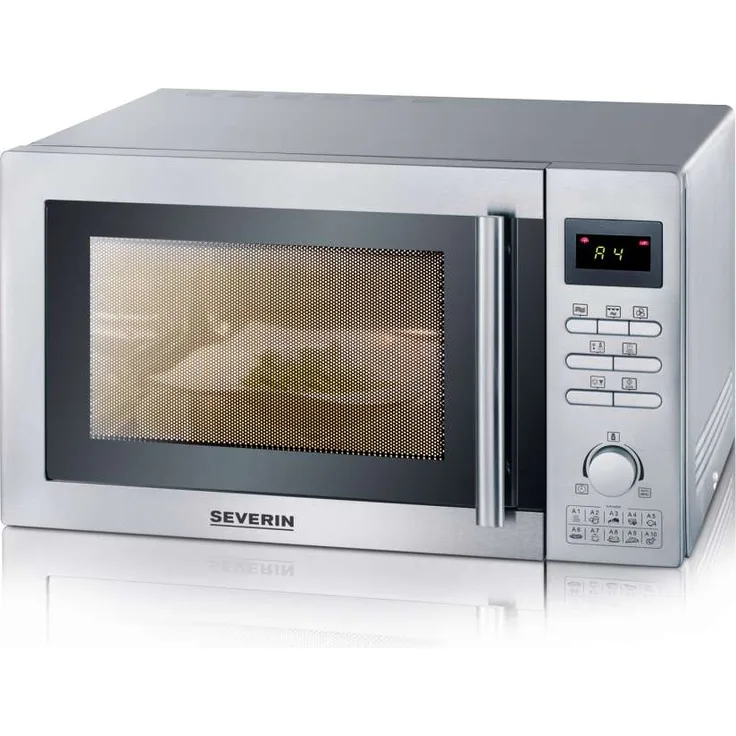 SEVERIN MW 7868 NA--900kWh-Jahr -900 W -25 L-Heißluftfunktion-Grill-Edelstahl-gebürstet