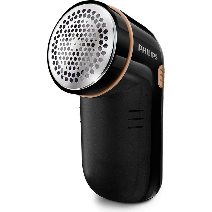 Philips Antipilling, Rasierer für alle Textilien, für Pulls & Decken wie neu, Schwarz und Gold/Rosé