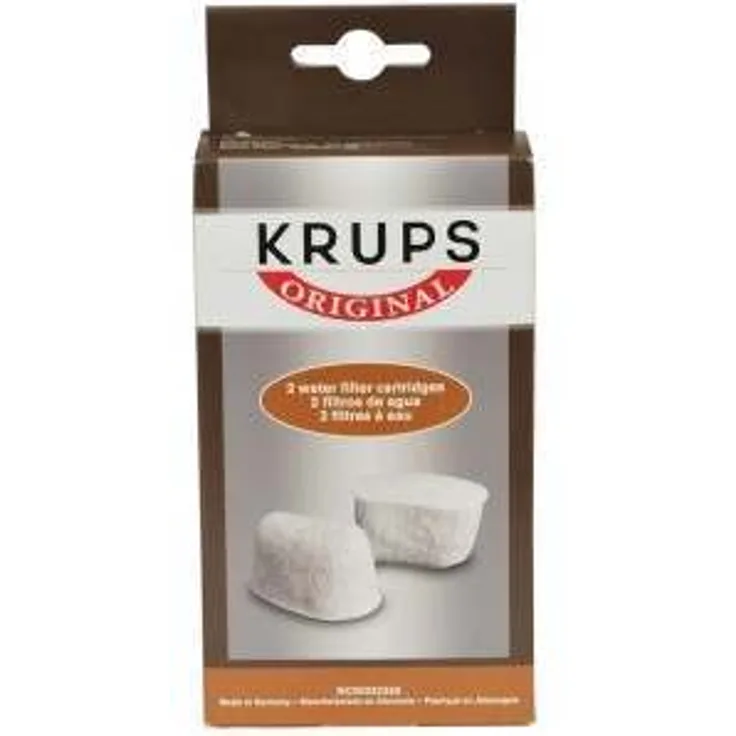 Krups Duo-Filter Set ohne Halterung, Wasserfilter, kompatibel mit Krups Pro Edition