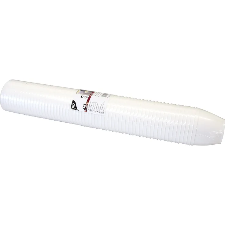 Papstar 12215, 60 Kaffeetassen mit Griff, PS, 0,18 l, Ø 7,8 cm, Höhe 6 cm, weiß