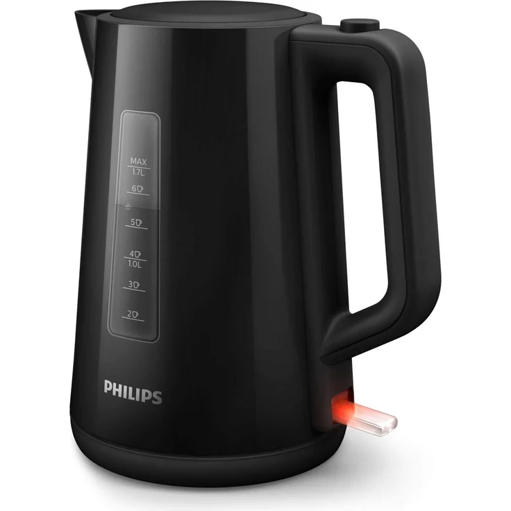 Philips HD9318-20 Wasserkocher Serie 3000, 1,7l, Federdeckel, LED-Anzeige, schwarz – Bild 1