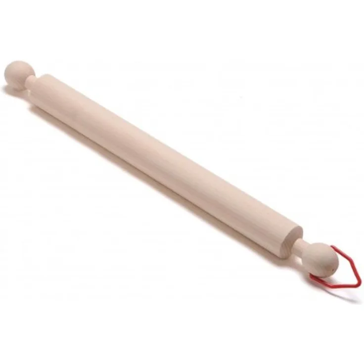DEMOLLI fsc-05000 Teigrolle mit Zwei Griffen, Buchenholz, Natur