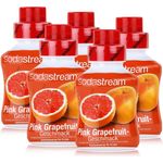 SodaStream Getränke-Sirup Softdrink Pink Grapefruit Geschmack 375ml, 5er Pack