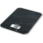 Beurer KS 19 Küchenwaage digital, 5kg Tragkraft, LCD-Display, schwarz strukturiert
