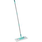 Leifheit Bodenwischer Profi XL micro Duo, Stahlstiel 146cm, Wischmopp mit Fußklick, Mikrofaser Bezug für Fliesen und Laminat, 360° Drehgelenk, Click-System, umweltfreundlicher Karton