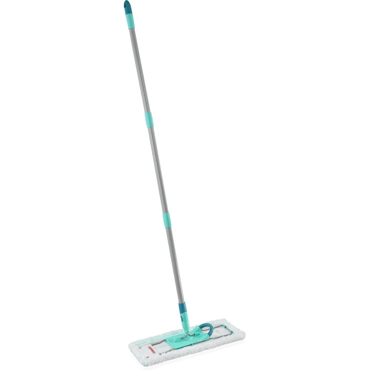 Leifheit Bodenwischer Profi XL micro Duo, Stahlstiel 146cm, Wischmopp mit Fußklick, Mikrofaser Bezug für Fliesen und Laminat, 360° Drehgelenk, Click-System – Bild 1