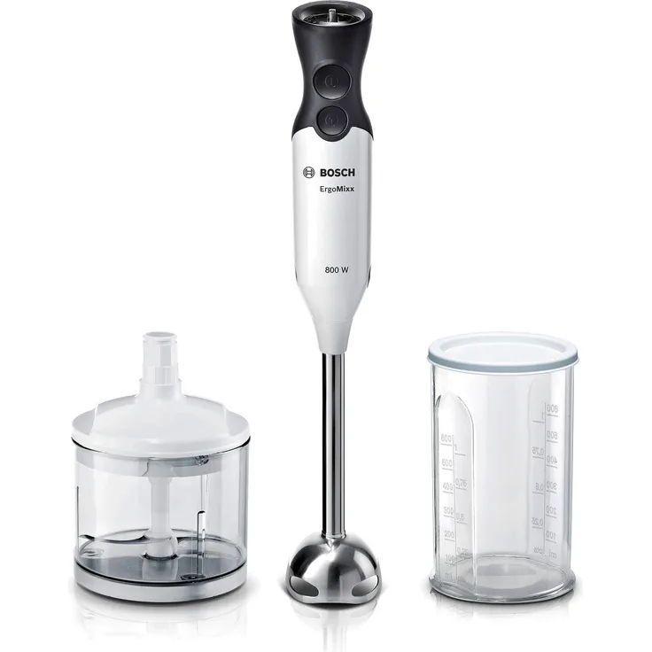 Bosch Hausgeräte MS6CA4150 ErgoMixx Stabmixer, 800, Kunststoff, weiss-anthrazit