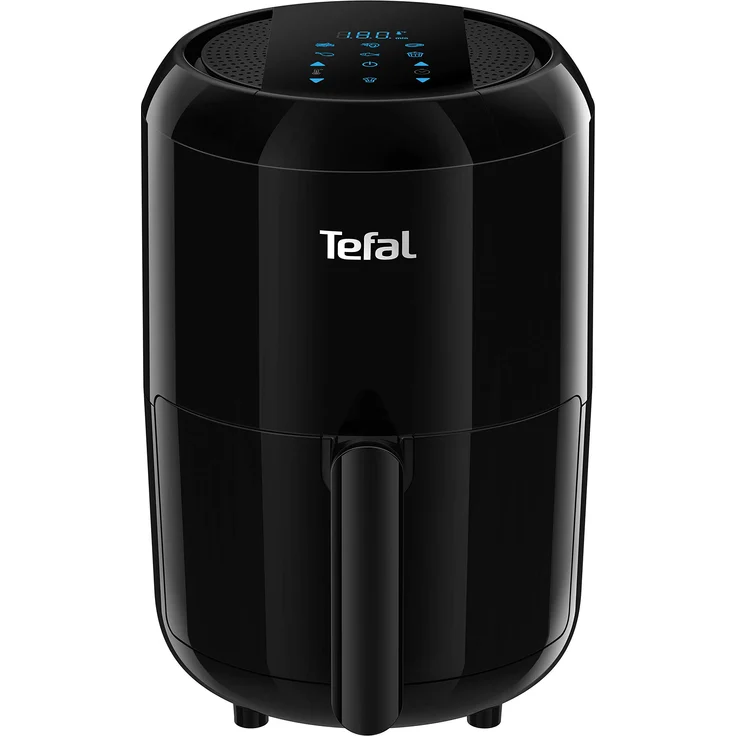 Tefal EY3018 Easy Fry Compact Heißluftfritteuse, ohne Öl, 1400 W, 1,6 Liter Fassungsvermögen, 6 Kochprogramme, digitales Display, Timer, spülmaschinengeeignet – Bild 1