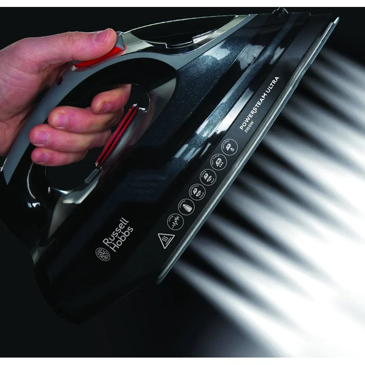 Russell Hobbs Bügeleisen Powersteam Ultra (3100 Watt, 210 g-min Extra-Dampfstoß, Keramik-Bügelsohle, Selbstreinigungs- & Sprühwasserfunktion, Tropfstopp, Vertikaldampf), Dampfbügeleisen 20630-56 – Bild 13