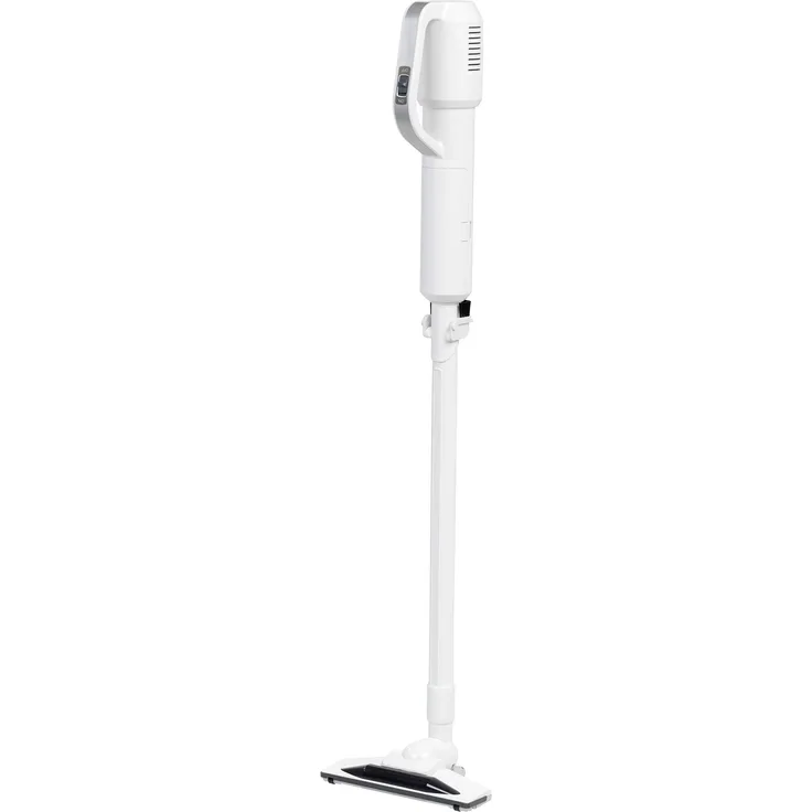 Iris Ohyama IC-SB1 Stiel--Stabstaubsauger und Handstaubsauger (Light Slimstick Vacuum Cleaner, 400 W, 99 x 22,8 x 15,2 cm, leicht, Staubsaugerbürste, Wandhalterung) silber-weiß